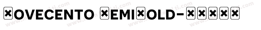 Novecento DemiBold字体转换